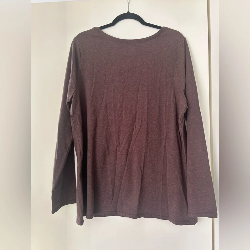 😍Lane Bryant Red Fitted Long Sleeve T-Shirt 😍 - Picture 4 of 4